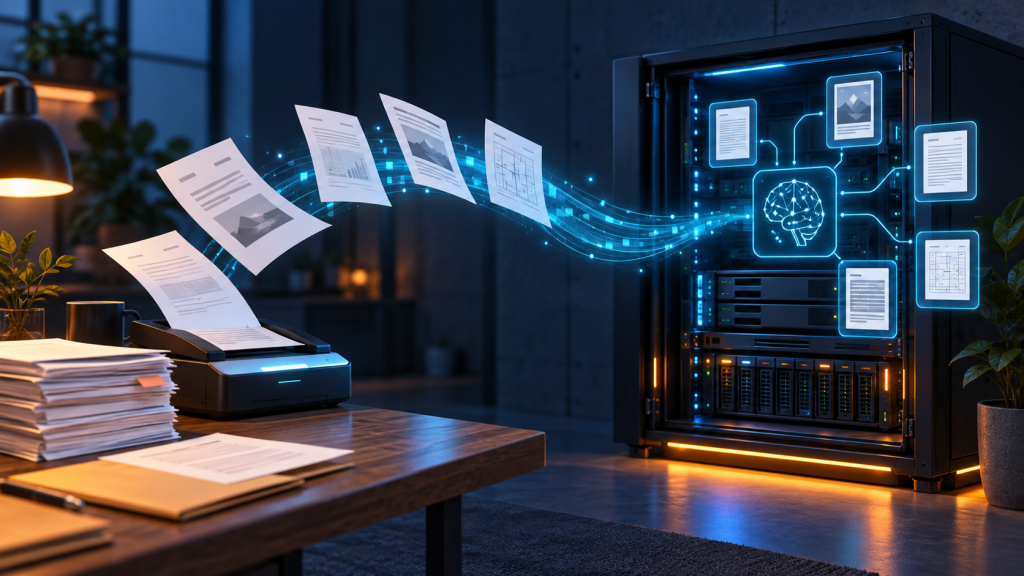 Dokumente werden lokal mit Paperless-ngx und einer privaten KI verarbeitet